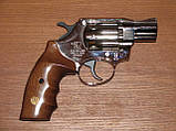 Револьвер під патрон флобера ALFA model 420 (нікель, дерево), фото 2