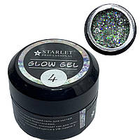 Глиттер-гель Starlet Professional Glow Gel №04