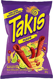 Снеки Takis Fuego Hot Chili Lime Tortilla Chips 280g