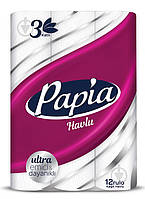 Бумажные полотенца PAPIA трехслойная 12 шт. 2407