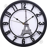 Часы настенные Paris 30х30х5 см (WSH-0198) черный ОСТАТОК! КОЛИЧЕСТВО УТОЧНЯЙТЕ 2407
