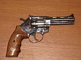 Револьвер під патрон флобера ALFA model 441 (нікель, дерево), фото 2