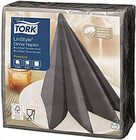 Салфетки столовые Tork LinStyle Premium 39x39 см антрацит 50 шт. 2407