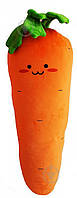Подушка-игрушка Морковка 24x70 см оранжевый Анна 2407