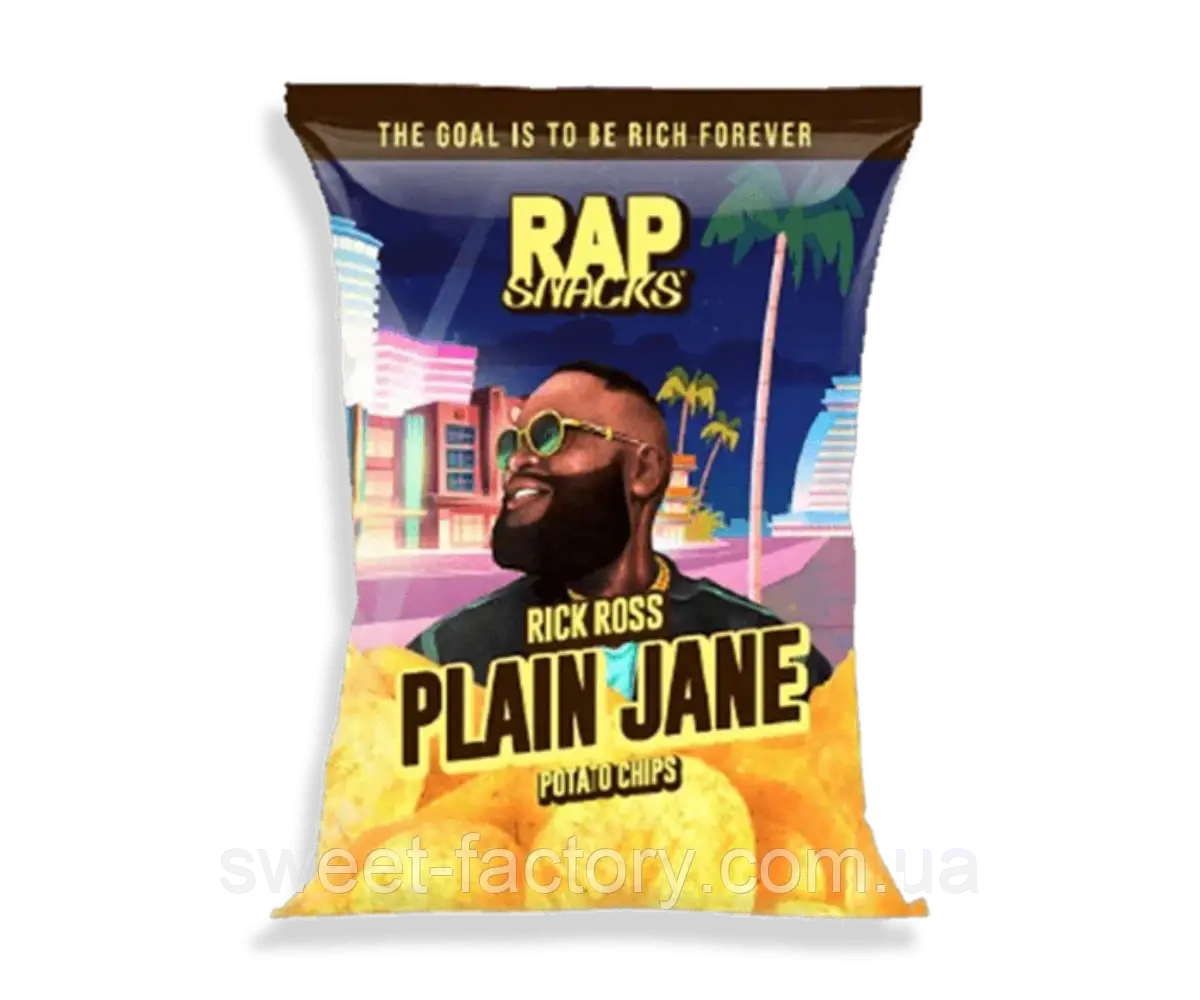 Чипсы Rap Snacks Rick Ross Plain Jane 71g (ID1893332098), цена 99