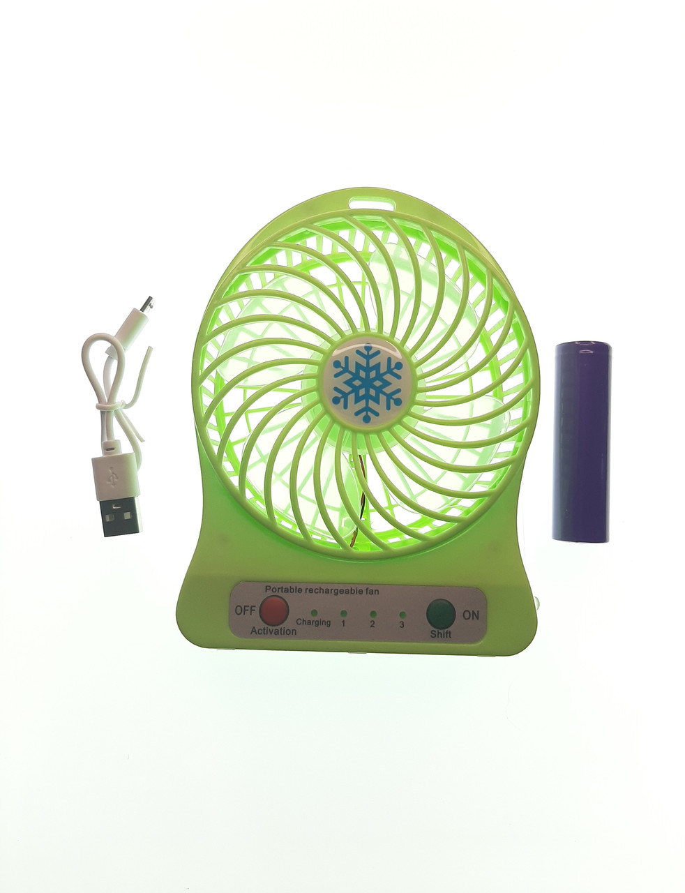Портативний USB вентилятор з гарантією роботи, до 10 годин Mini Fan xsfs-01 настільний, фото 1