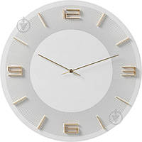 Годинник настінний Leonardo біло-золотий 49 см KARE Design