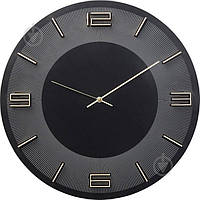 Годинник настінний Leonardo чорно-золотий 49 см KARE Design
