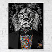 Постер Lion Art 90x120 см Brushme ОСТАТОК! КОЛИЧЕСТВО УТОЧНЯЙТЕ 2407