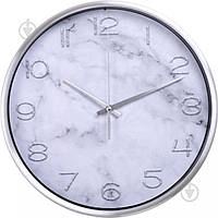 Часы настенные Marble серый мрамор d25,2 см O52090 Optima 2407