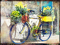 Репродукция Велосипед с цветами 60x80 см Арт Фемелі 2407