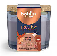 Свеча в стакане Bolsius True Joy-Winter Edition 66/83 с пробкой аромат Зимний лес ОСТАТОК! КОЛИЧЕСТВО