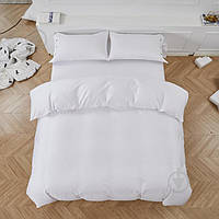 Комплект постельного белья Solid семейный однотонный белый La Nuit 2407