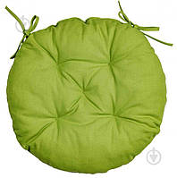 Подушка на стул Цветок однотон зеленый La Nuit 2407