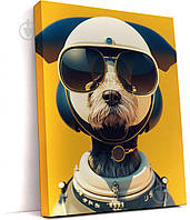 Картина на холсте Собака космонавт 70x50 см WS Holst 1180420233 ОСТАТОК! КОЛИЧЕСТВО УТОЧНЯЙТЕ 2407