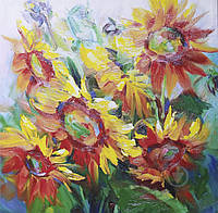 Репродукция Sunflowers 80-11 80x80 см 2407