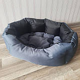 Диван лежак для собак і кішок зі знімною подушкою антикіготь, Спальні місця для хатніх тварин розмсір М, фото 2