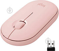 Мышка Logitech Pebble M350 Wireless Mouse rose (910-005717) 2407