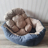 Диван лежак для собак и кошек со съемной подушкой антикоготь, Спальные места для домашних животных разсерб L