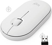 Мышка Logitech Pebble M350 Wireless Mouse white (910-005716) 2407