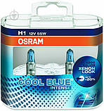 Лампа галогенная OSRAM COOL BLUE® INTENSE H1 P14.5s 12 В 55 Вт 2 шт 4200 К, фото 2
