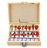 Фрези для дерева, хвостовик 6.35 мм, 15 шт., фото 2