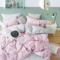 Комплект постельного белья сатин Rose Rabbit розовый Design_YMY ОСТАТОК! КОЛИЧЕСТВО УТОЧНЯЙТЕ 2407