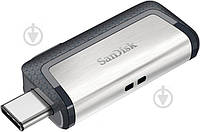 Флешпам'ять USB SanDisk Ultra Dual Drive 256 ГБ USB 3.0USB Type-C silver (SDDDC2-256G-G46)