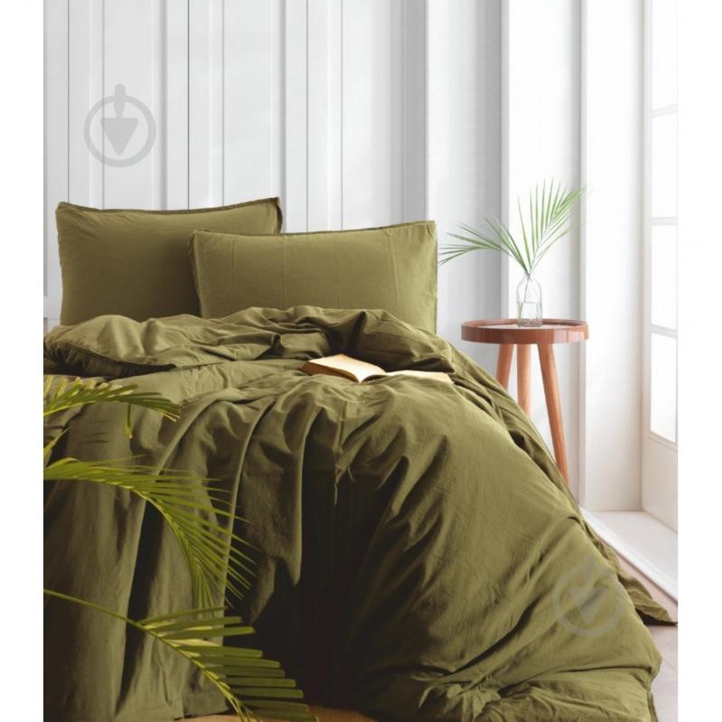 Комплект постельного белья Adriatic olive 2.0 зеленый SoundSleep 2407 - фото 1 - id-p1893341186