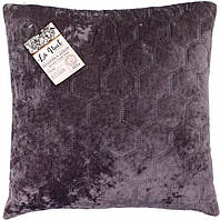 Подушка декоративная Greek Velvet 45x45 см антрацит La Nuit 2407