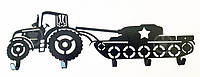 Ключница настенная Трактор тянет танк 315*90 мм 2407