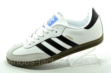 Білі кросівки Adidas Samba Адідас Самба унісекс, фото 1