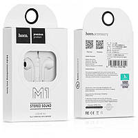 Наушники MP3 Hoco Apple M1 (В стиле iPhone) White Original