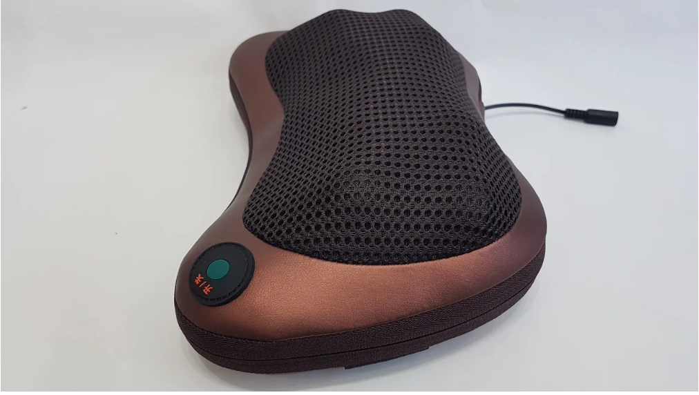 Массажная подушка MASSAGE PILLOW QY-8028 инфракрасный роликовий массажер для шеи и спины 8 массажных ролика BF - фото 7 - id-p1893365229