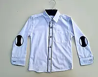 Рубашка для мальчика 116-122см белая школьная рубашка для мальчика недорого турция 152-158