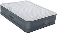 Матрас надувной Bestway Fortech Airbed Queen со встроенным двойным электронасосом 203х46 см серый ОСТАТОК!