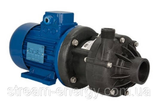 Хімічний насос з магнітною муфтою Debem DM 06 PVDF для оцту, спирту, розчинників, толуолу, фото 1