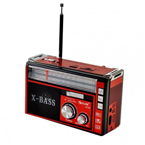 Радіоприймач GOLON RX-382 з MP3, USB + ліхтарик BF