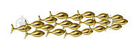 Декор настенный KARE Design School of Tuna Gold 41x181x10 см 40,5x181 см золотой 2407