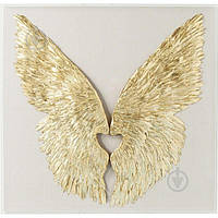 Декор настенный KARE Design Wings Gold White 120x120x0,8 см 120x120 см золото 2407