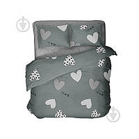 Комплект постельного белья Love Dreams 2,0 серый с зеленым La Nuit 2407