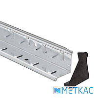 Стелаж Бюджет ОД 1600х800х400 Меткас, 175 кг/полка, 4 полиці, ДСП, оцинкований, металевий, на склад, фото 7