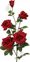 Растение искусственное Роза красная 1545 RED 2407
