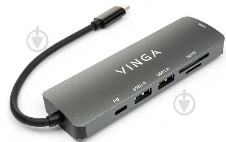 Концентратор Vinga USB Type-C 3.1 to HDMI+USB3.0+USB 2.0+SD/microSD+PD 6in1 ОСТАТОК! КОЛИЧЕСТВО УТОЧНЯЙТЕ 2407 - фото 2 - id-p1893389968
