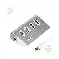 USB-хаб Maxxter HU3С-4P-01 USB 3.0 Type-C на 4 порти