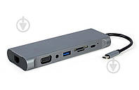 Док-станция Cablexpert A-CM-COMBO8-01 USB-C 8-в-1 ОСТАТОК! КОЛИЧЕСТВО УТОЧНЯЙТЕ 2407