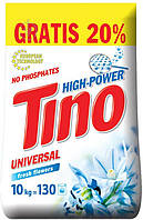 Стиральный порошок для машинной и ручной стирки Tino High-Power Fresh flowers 10 кг ОСТАТОК! КОЛИЧЕСТВО
