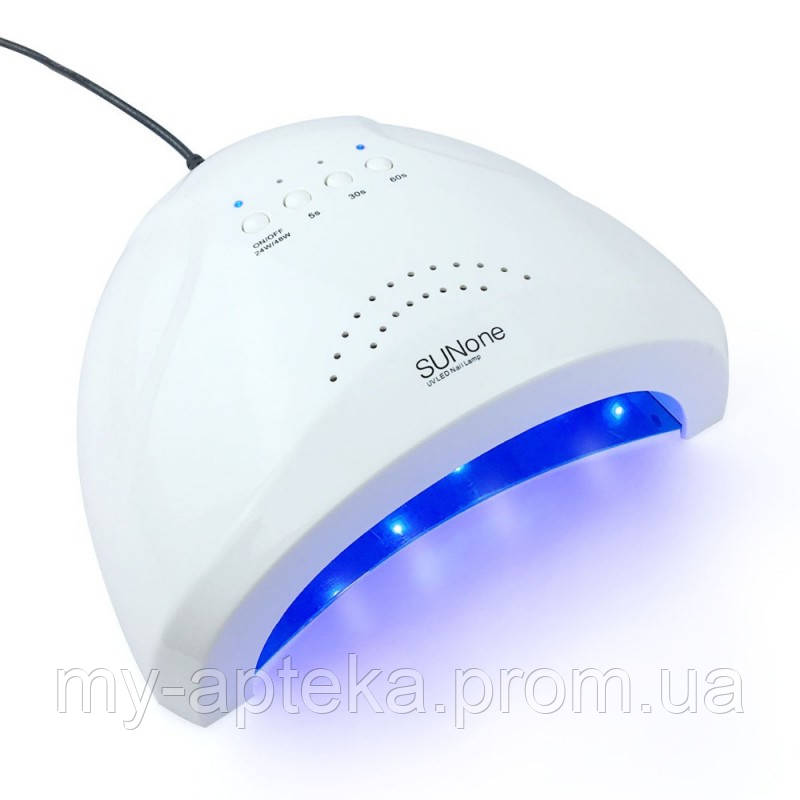 Лампа для манікюру UV+LED SUN One 48W (Біла)