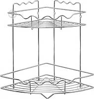 Полка угловая Lemax 2-х уровневая ЕВА-435 для ванной комнаты 255х255х328 мм ОСТАТОК! КОЛИЧЕСТВО УТОЧНЯЙТЕ 2407