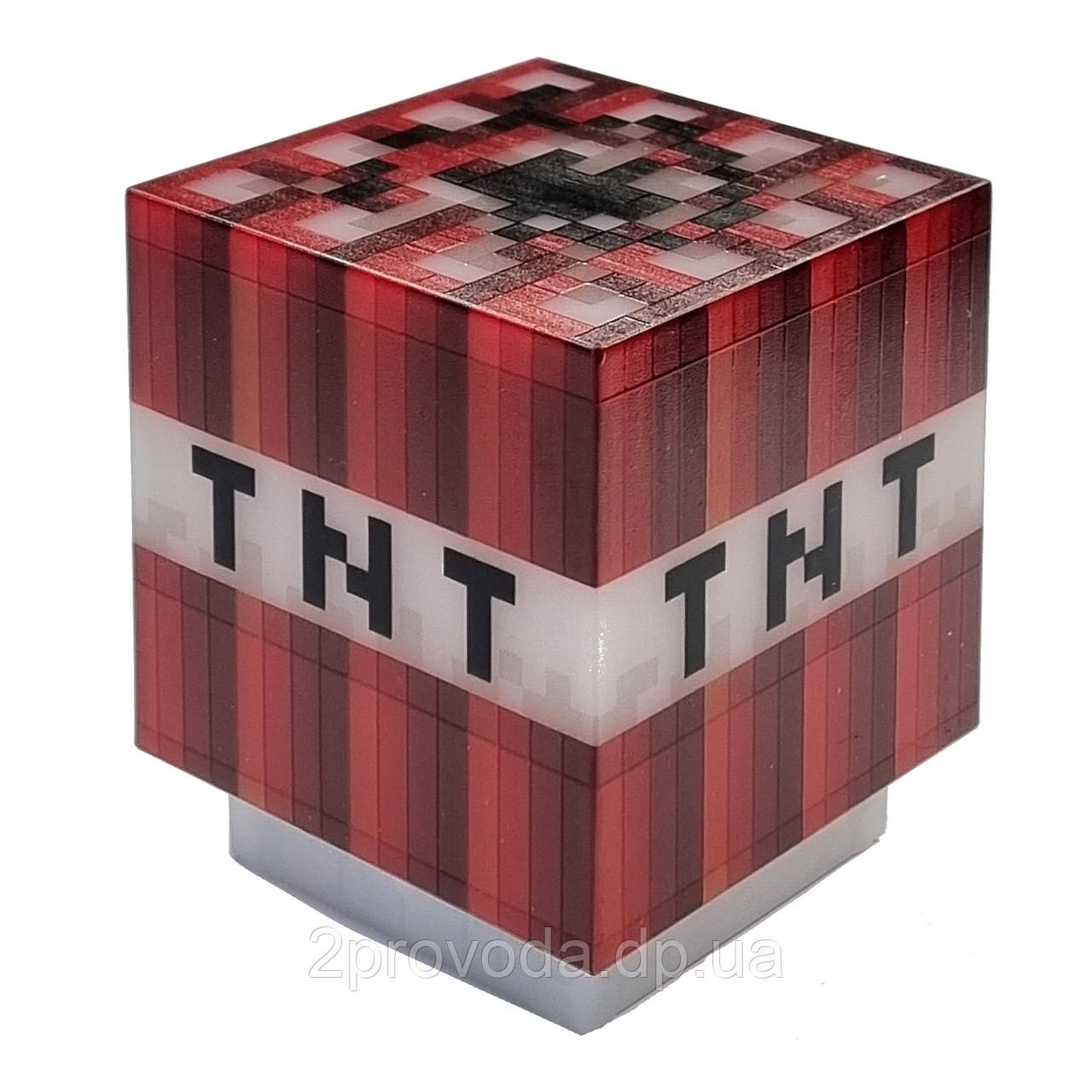 Блок нічник TNT Майнкрафт 7.5 см червоний акумулятор